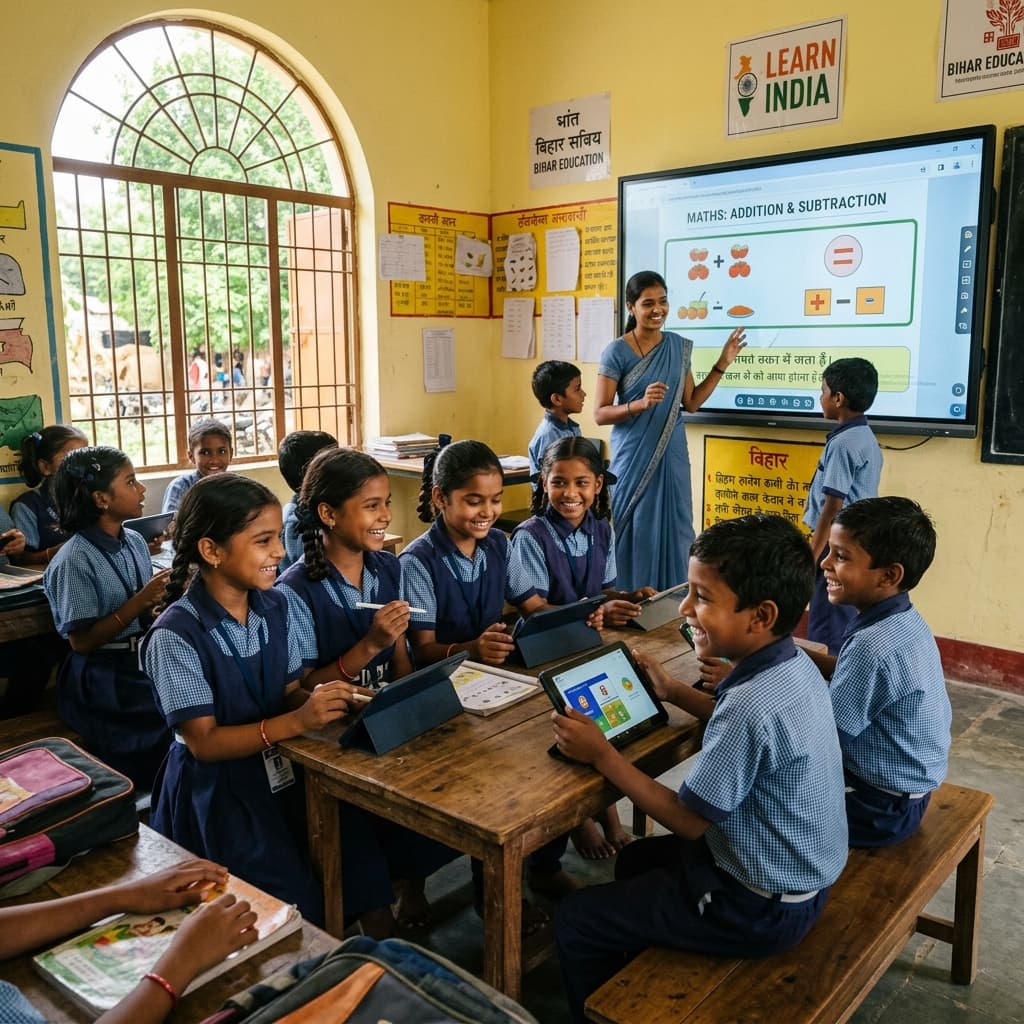 Rural School Classroom in Bihar